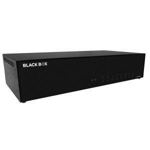 Black Box KVS4-2008DX Secure KVM Switch, 8-Port, Dual Monitor DVI-I, CAC supported